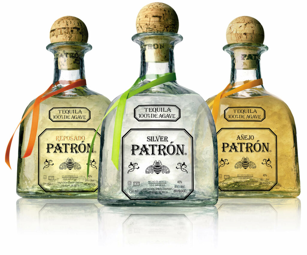 Patron Tequila alcoholic drinks