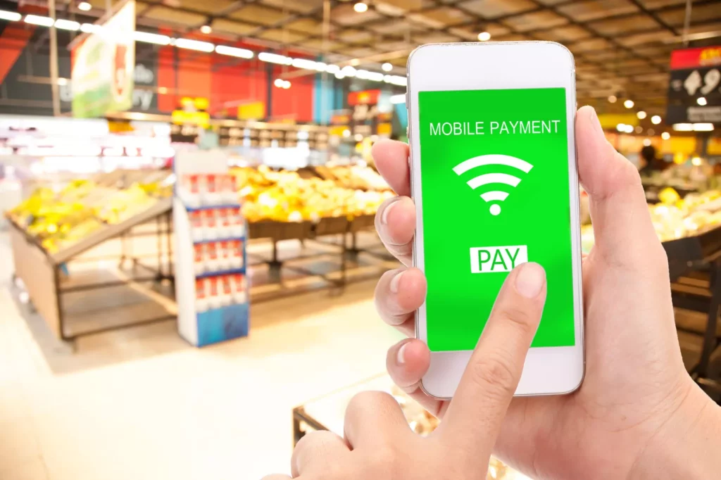 MOBILE PAYMENTS FOR GROCERIES BECOMING MORE POPULAR BUT YET TO HIT HIGH LEVELS