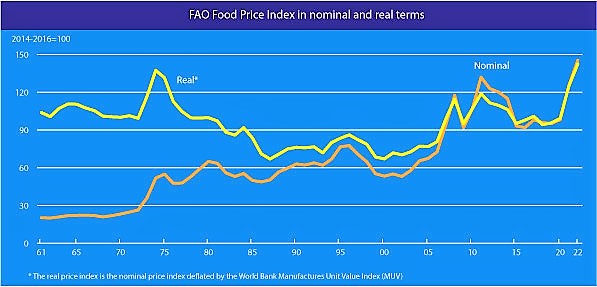 FOOD PRICES ROSE 12.6% IN MARCH REACHING NEW ALL-TIME HIGH, SAYS UNITED NATIONS